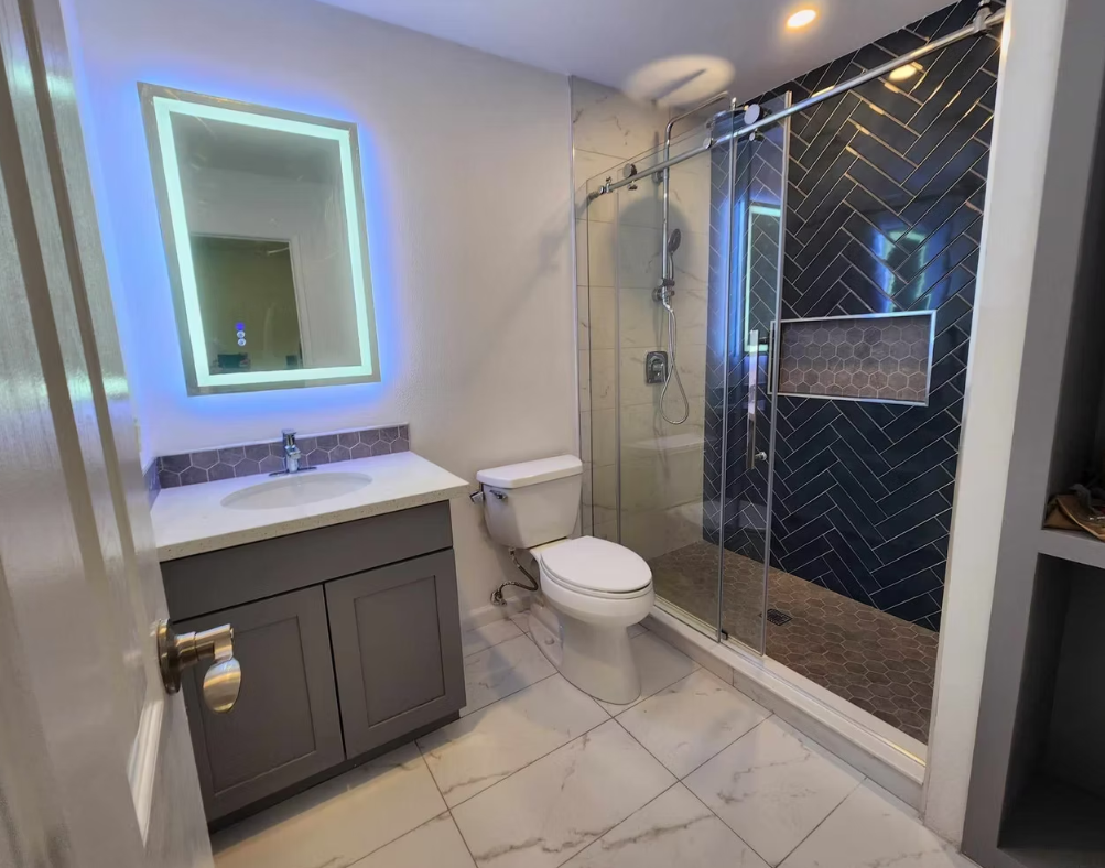 Walk-in shower install in Redmond, WA